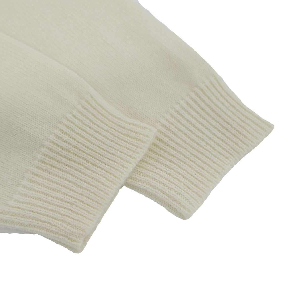 Max Mara Maxmara Macsmart Rough Locky Logo Lukashmiya Knit Sweater White — view 5