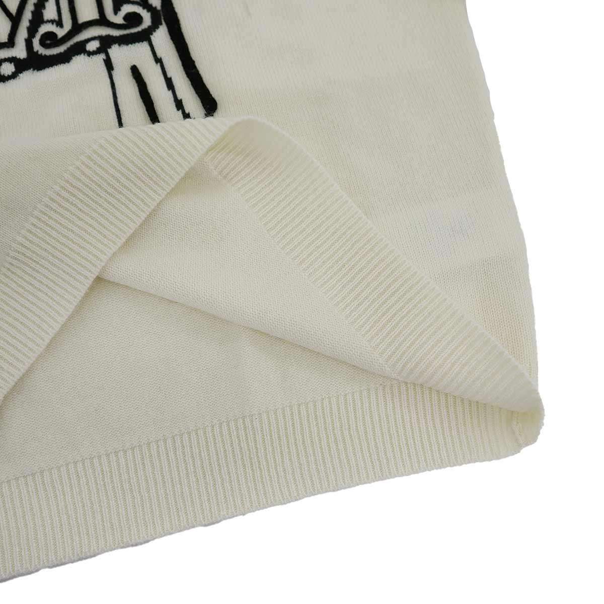 Max Mara Maxmara Macsmart Rough Locky Logo Lukashmiya Knit Sweater White — view 4