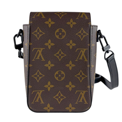 Louis Vuitton Shoulder Bag Monogram Macassar S Rock Vertical Wearable Wallet — view 3