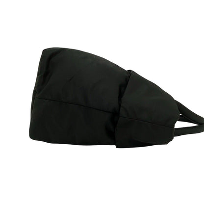 Prada Triangle Logo Nylon Leather Reversible 2-Way Shoulder Bag Black — view 6