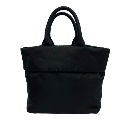 Prada Triangle Logo Nylon Leather Reversible 2-Way Shoulder Bag Black — view 3