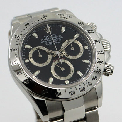 Rolex Cosmograph Daytona SS Black No Fine Needle Watch — view 2