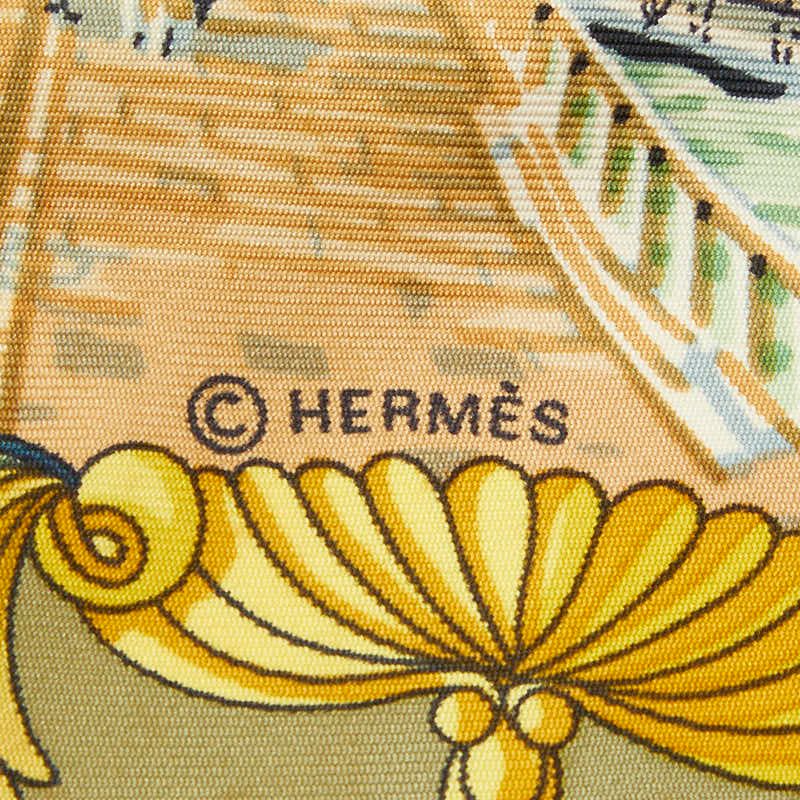 Hermes Carre 90 L'entente Cordiale Franco British Alliance Scarf Multicolor Red — view 2