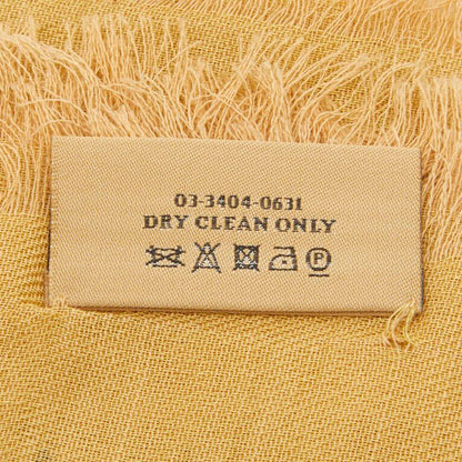 Loewe Shawl Beige Black Cashmere Cotton Scarf — view 7