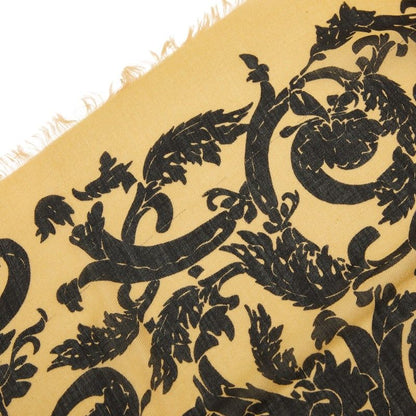 Loewe Shawl Beige Black Cashmere Cotton Scarf — view 3