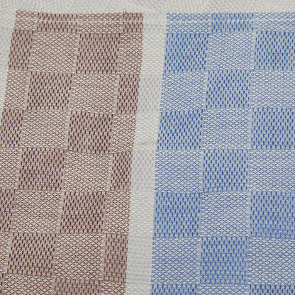 Louis Vuitton Damier Large Scarf Shawl Brown Gold Silk Wool — view 3