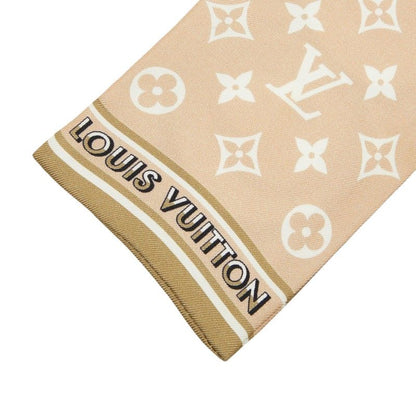 Louis Vuitton Bandeau Monogram Marbles Scarf Beige Green Silk — view 4
