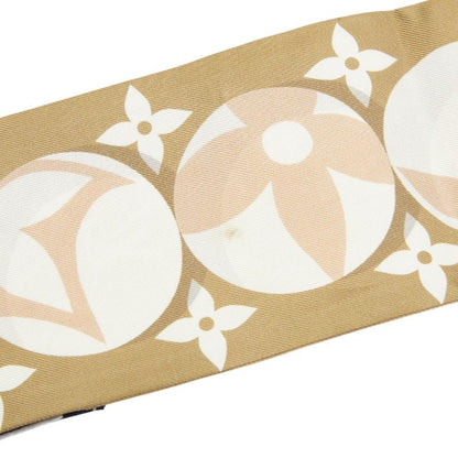 Louis Vuitton Bandeau Monogram Marbles Scarf Beige Green Silk — view 2