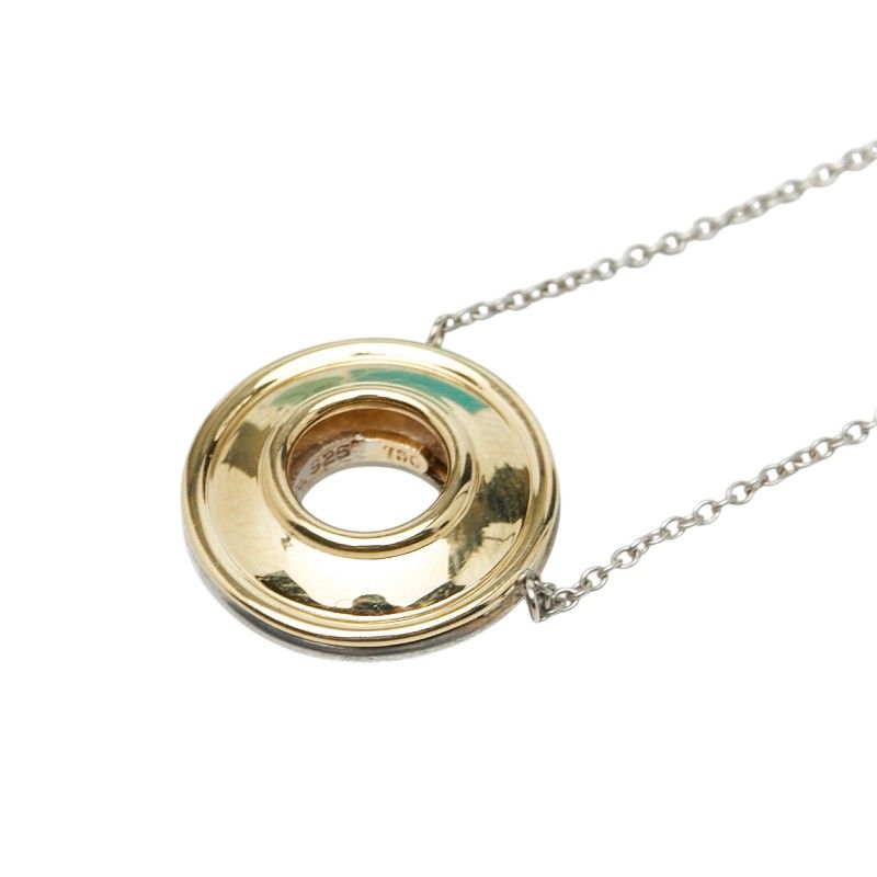 Tiffany & Co Magic Circle Paloma Picasso Combination Necklace Silver Gold 18k