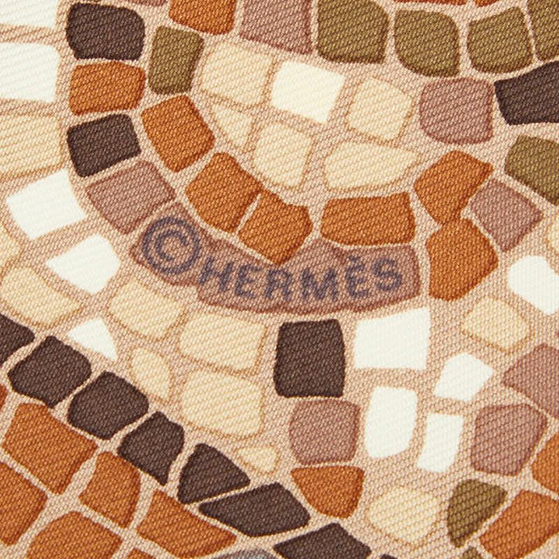 Hermes Carre 90 Sous le Gide de Mars War God Scarf Beige Multicolor Silk — view 2