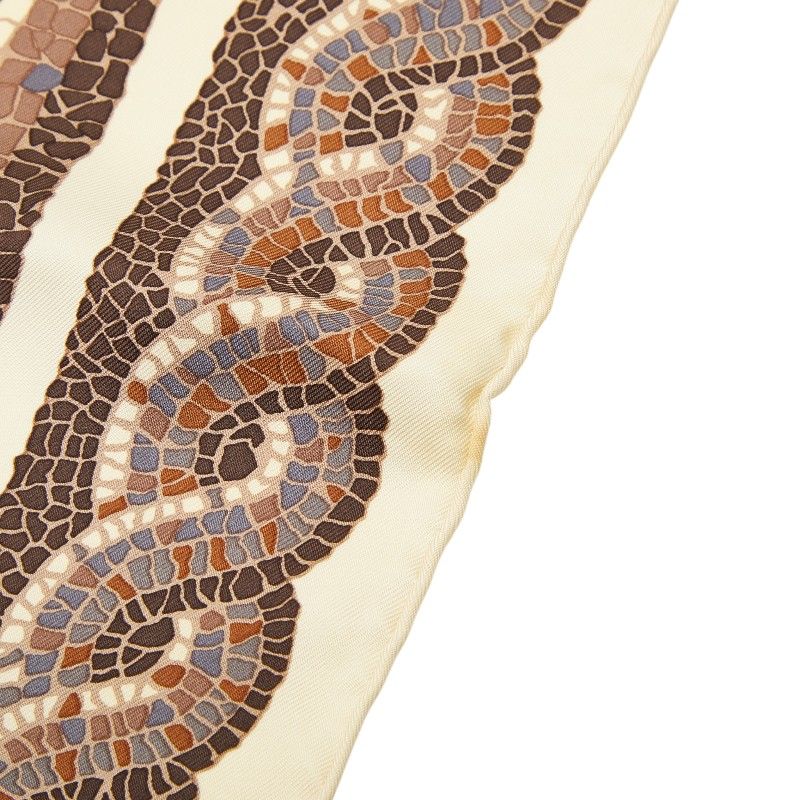 Hermes Carre 90 Sous le Gide de Mars War God Scarf Beige Multicolor Silk — view 3
