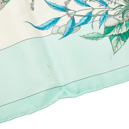 Hermes Carre 90 Pythagore Pythagoras Scarf Green Silk — view 4