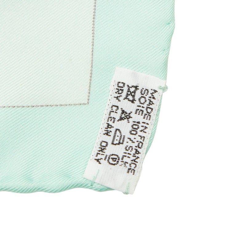 Hermes Carre 90 Pythagore Pythagoras Scarf Green Silk — view 8