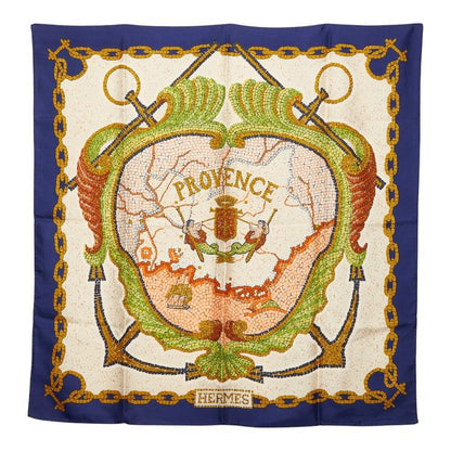 Hermes Carre 90 Provence Scarf Multicolor Silk