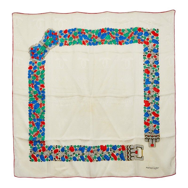 Cartier Motif Scarf Beige