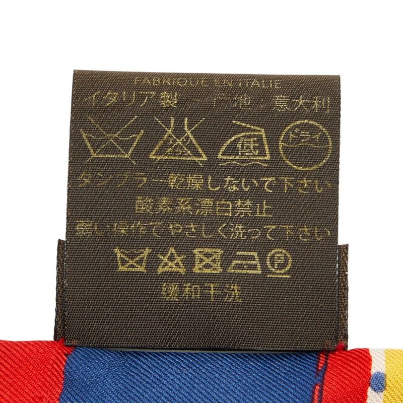 Louis Vuitton Bandeau Retro Flower Scarf Red Yellow Multicolor Silk — view 4