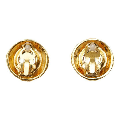 Chanel CC Logo Turquoise Earrings Metal — view 3