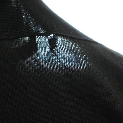 Louis Vuitton Zipper Print Cardigan Knit Long Sleeve Silk M Black MW — view 8