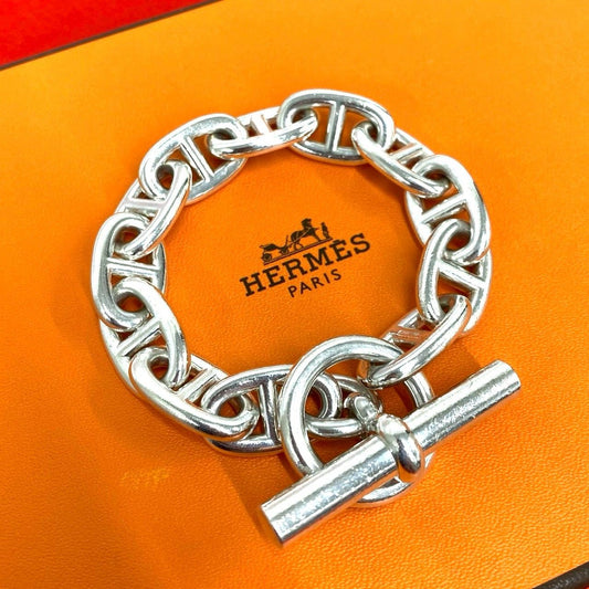 Hermes Chaine D'ancre TGM 12 Links Martin Margiela Era 925 Sterling Silver