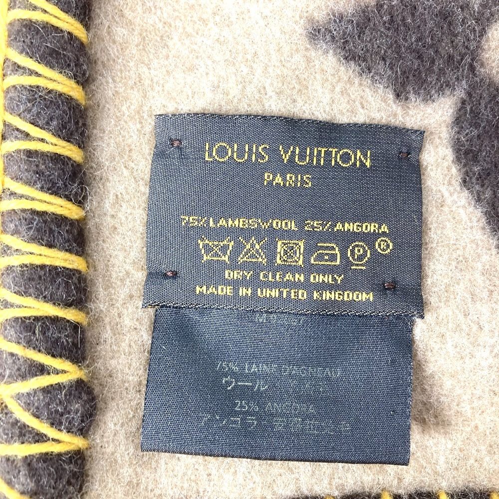 Louis Vuitton Rug Monogram Wool Angora Scarf — view 5