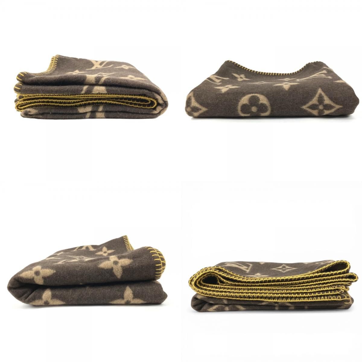 Louis Vuitton Rug Monogram Wool Angora Scarf — view 8
