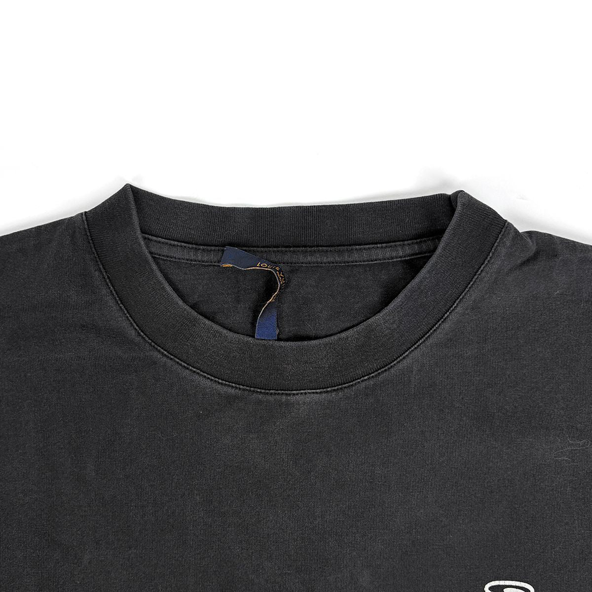 Louis Vuitton Smoked Printed T-Shirt Top Short Sleeve Cotton Black — view 5