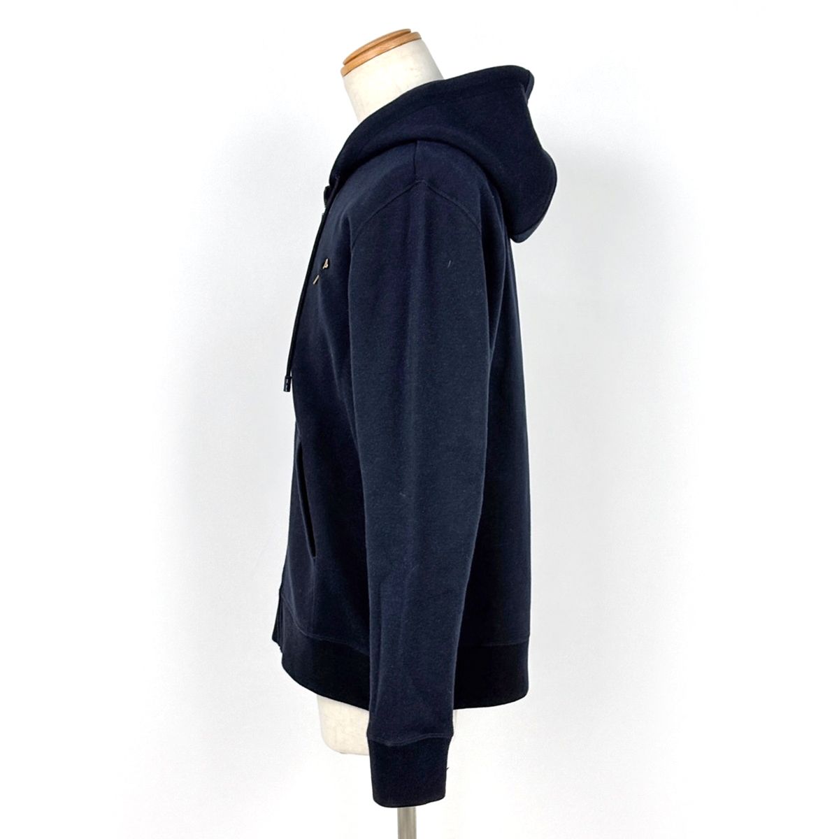 Louis Vuitton Logo Hoodie Travel Pin Top Cotton Nylon Navy — view 2