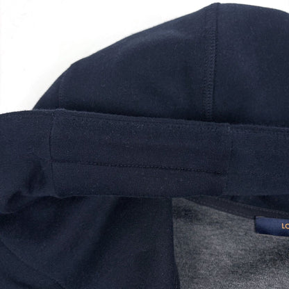 Louis Vuitton Logo Hoodie Travel Pin Top Cotton Nylon Navy — view 6