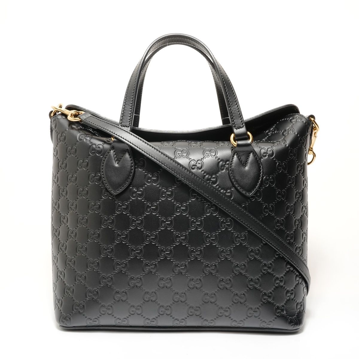 Gucci Shoulder Bag GG Guccissima Leather Top Handle 2-Way