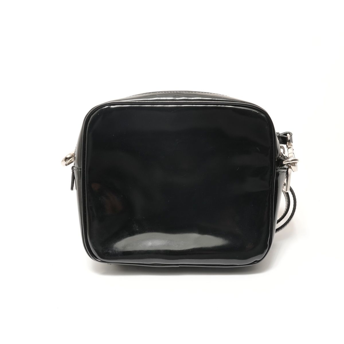 Prada Shoulder Bag Flower Motif Patent Leather — view 2