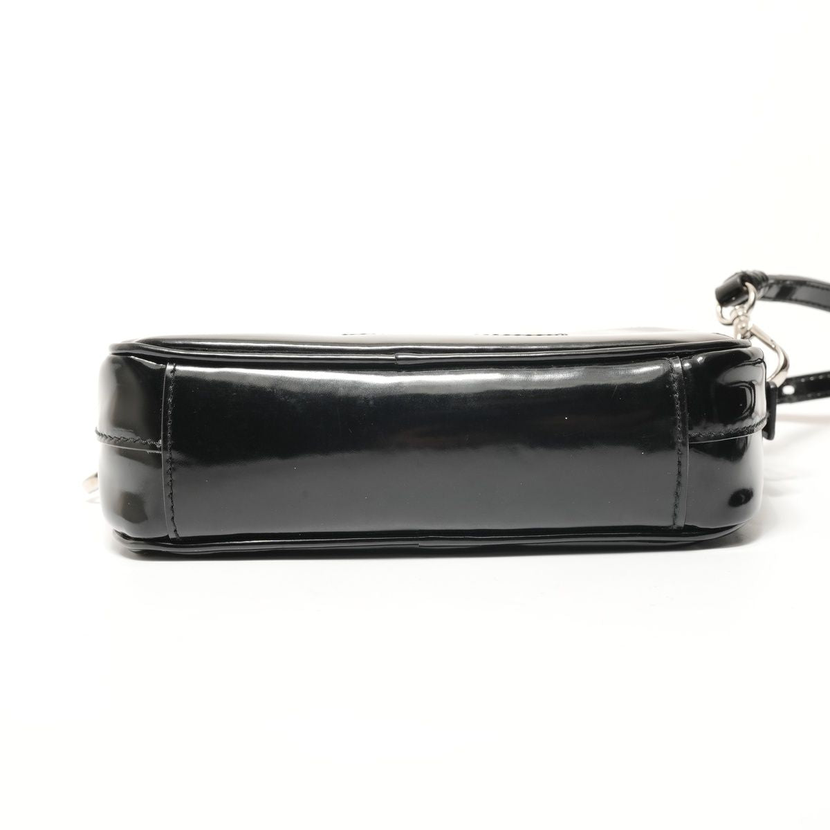 Prada Shoulder Bag Flower Motif Patent Leather — view 7