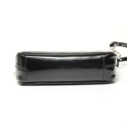 Prada Shoulder Bag Flower Motif Patent Leather — view 7