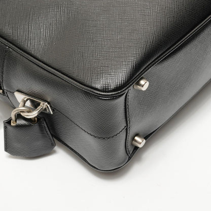 Prada Shoulder Bag Tessuto Gaffre Saffiano Leather — view 5