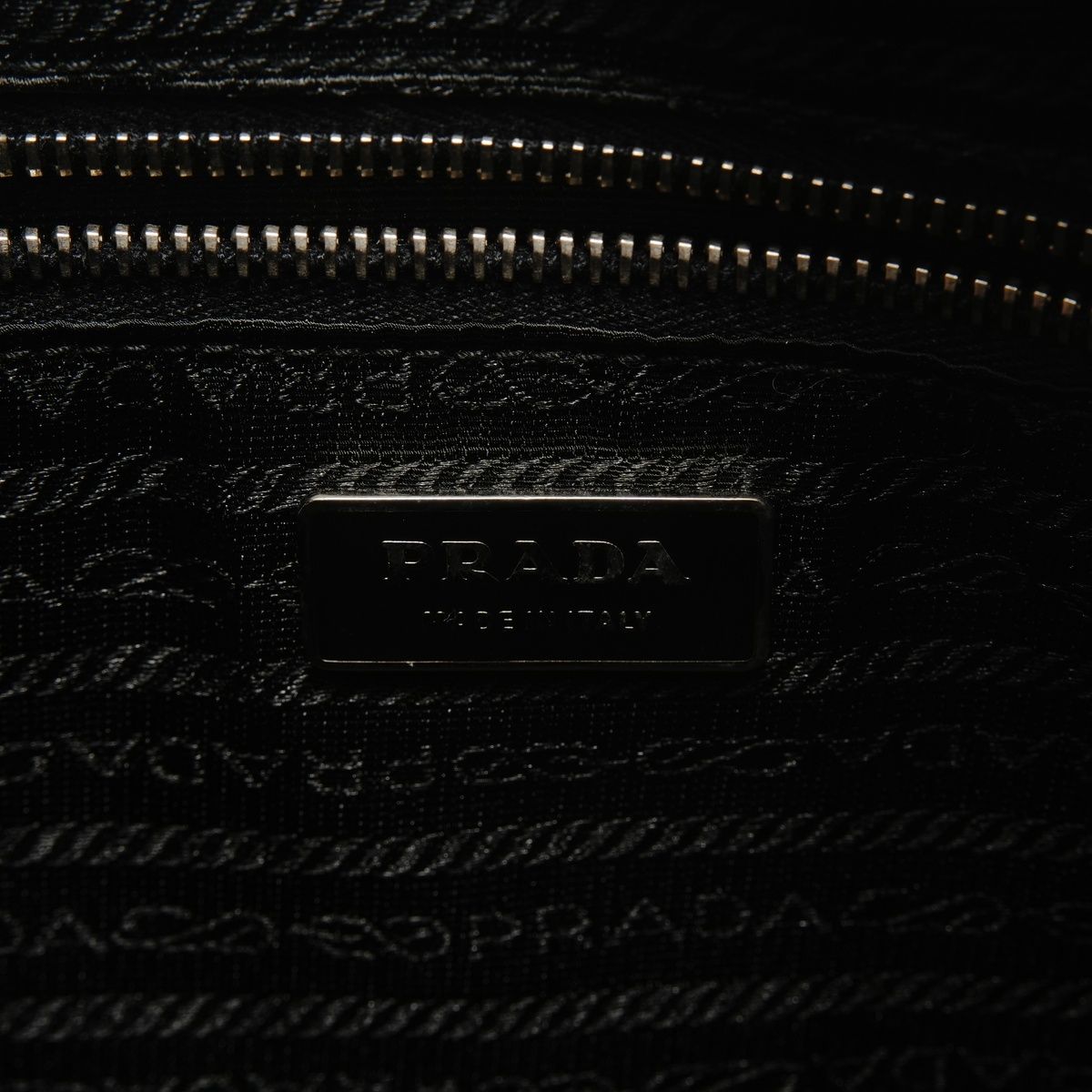 Prada Shoulder Bag Tessuto Gaffre Saffiano Leather — view 9