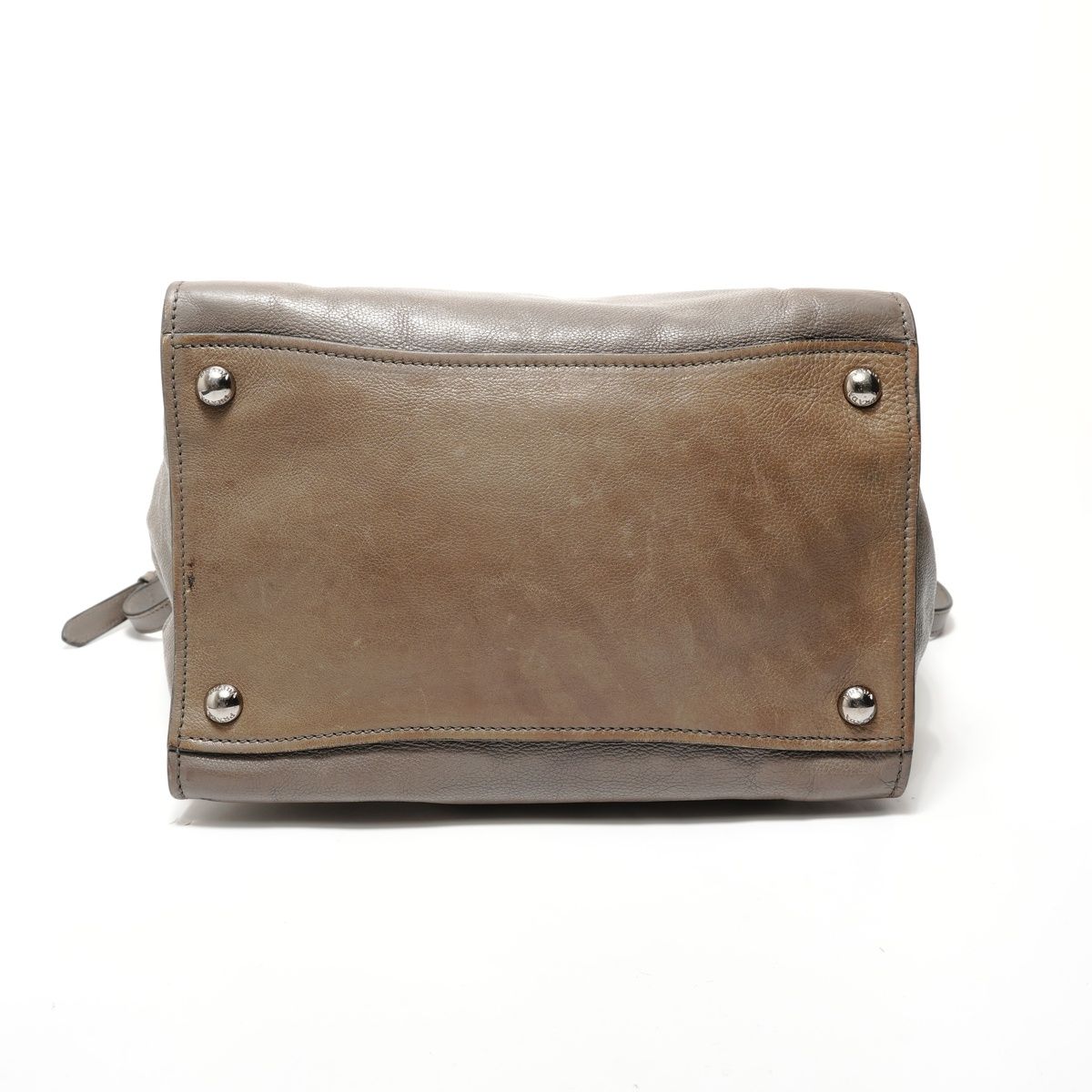 Prada Handbag Triangle Logo Leather 2-Way — view 7