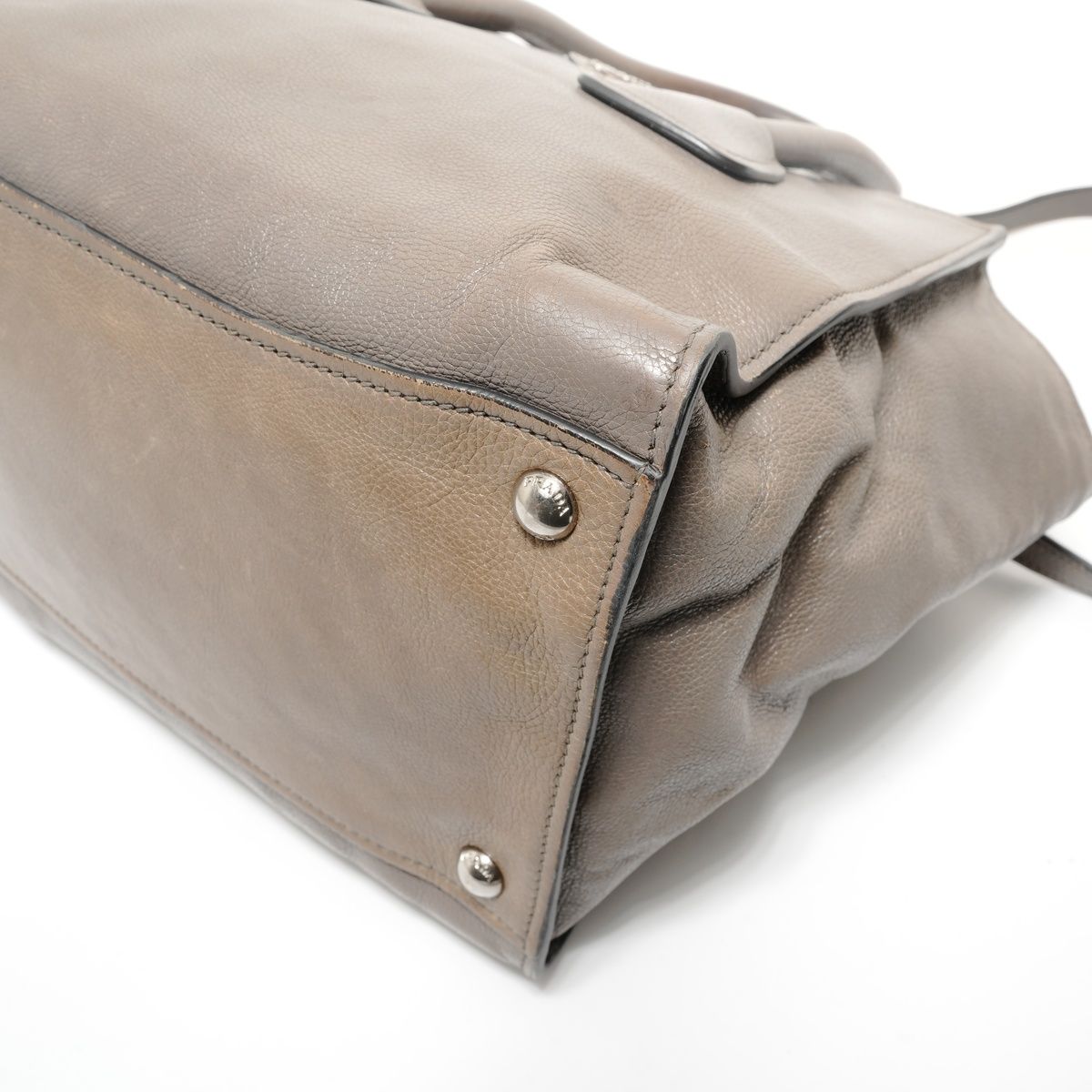 Prada Handbag Triangle Logo Leather 2-Way — view 6