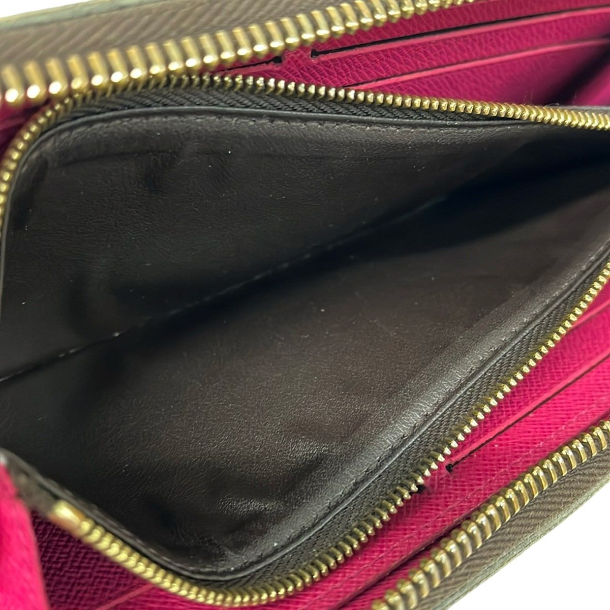 Louis Vuitton Wallet Monogram Portefeuille Clemence Fuchsia — view 4