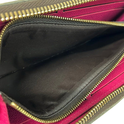 Louis Vuitton Wallet Monogram Portefeuille Clemence Fuchsia — view 4