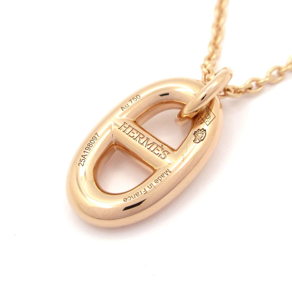 Hermes Necklace Farandole Chaine D'ancre 18k Pink Gold — view 3