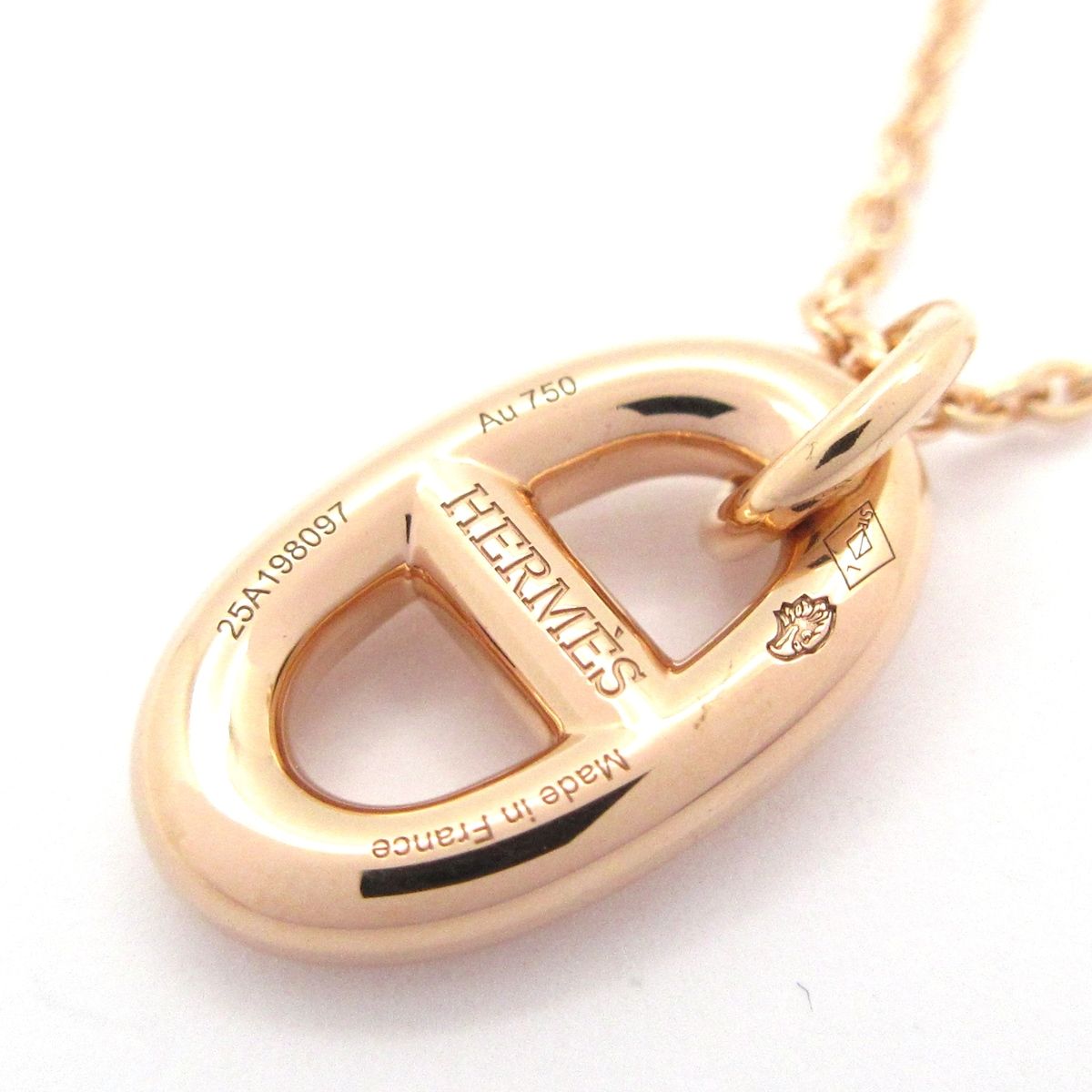 Hermes Necklace Farandole Chaine D'ancre 18k Pink Gold — view 5