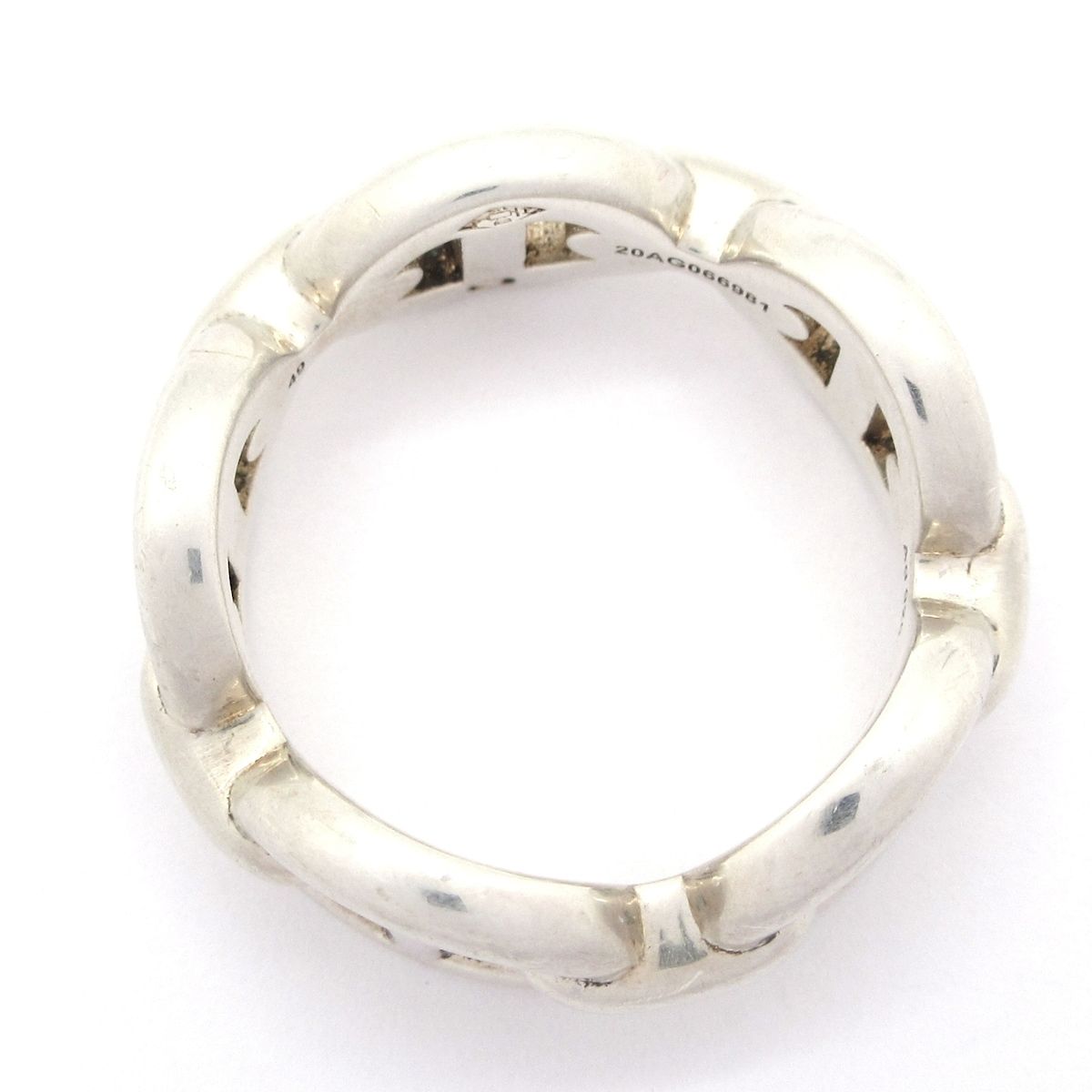 Hermes Ring 49 Chaine D'ancre Silver — view 4