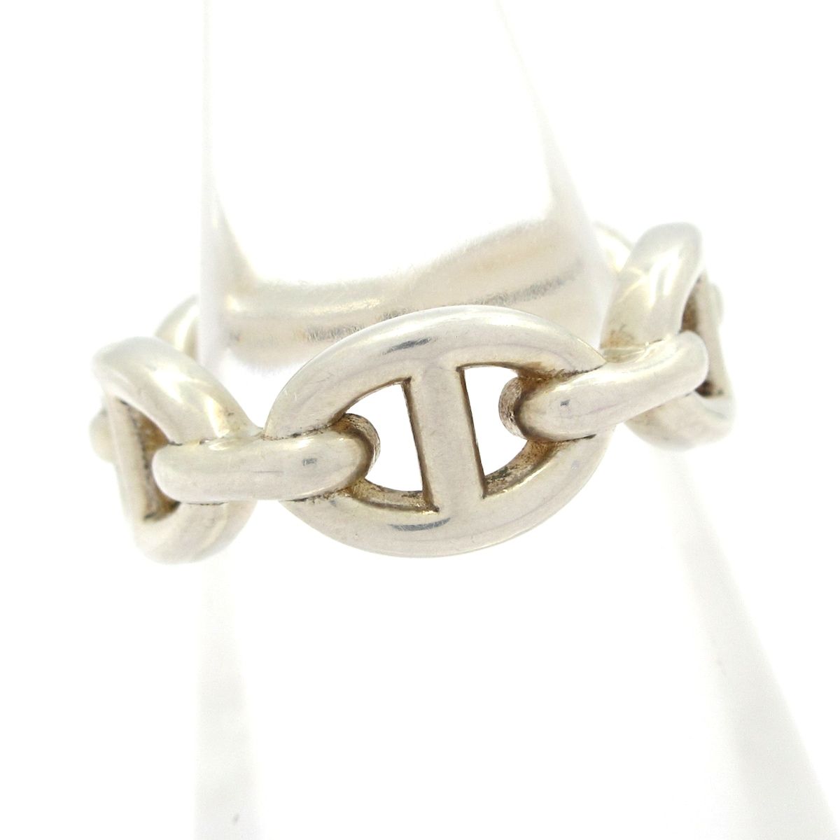 Hermes Ring 49 Chaine D'ancre Silver — view 2
