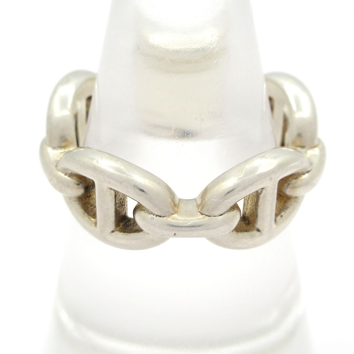 Hermes Ring 49 Chaine D'ancre Silver — view 3