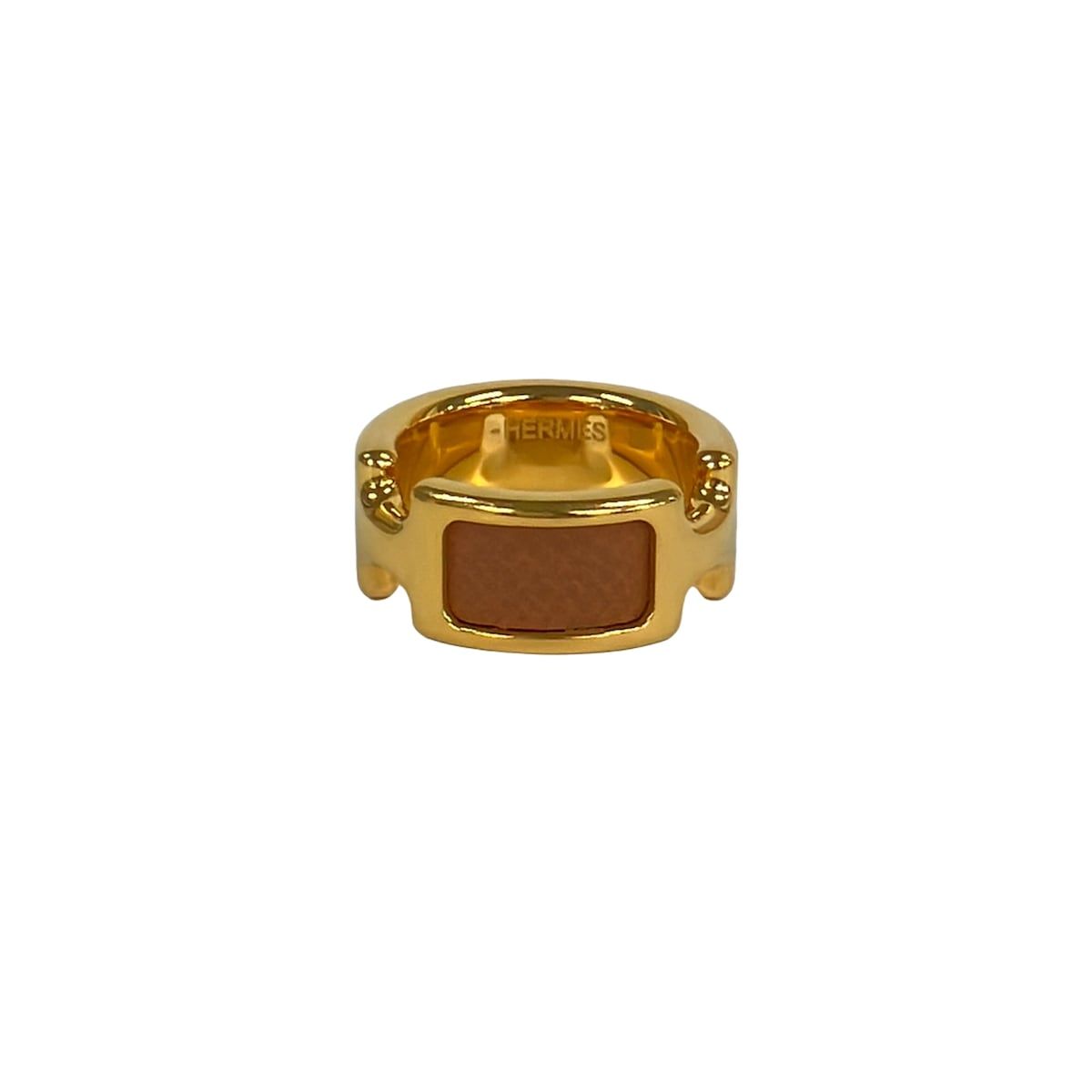 Hermes Ring XS Olympe PM Gold Brown