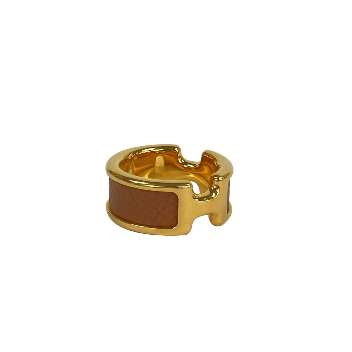 Hermes Ring XS Olympe PM Gold Brown — view 2