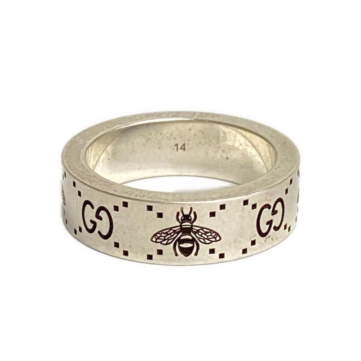 Gucci Ring GG Bee Gray Bing Silver — view 2