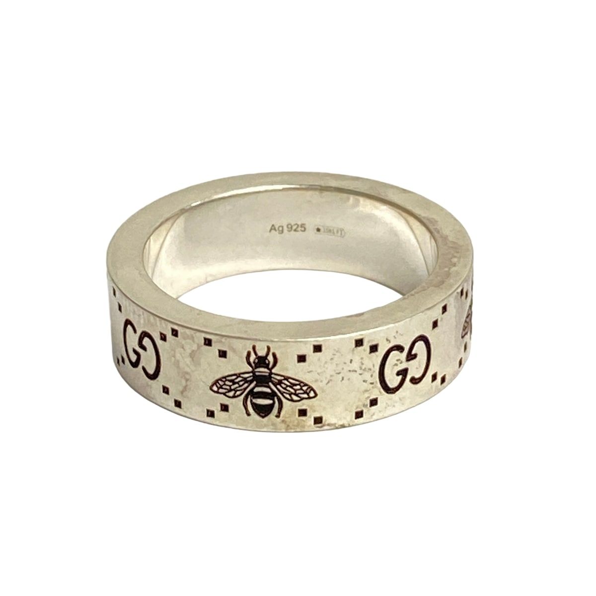 Gucci Ring GG Bee Gray Bing Silver — view 3