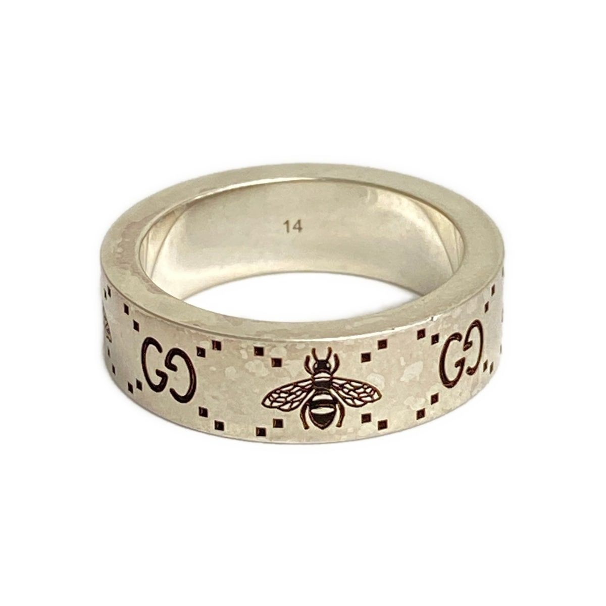 Gucci Ring GG Bee Gray Bing Silver — view 2
