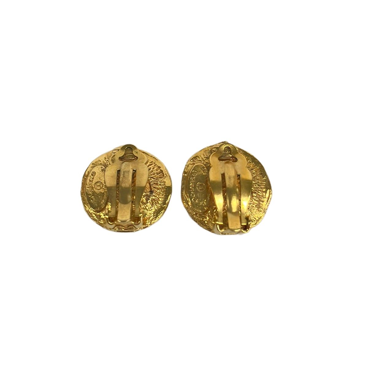 Chanel Earrings Gold Ivory — view 3