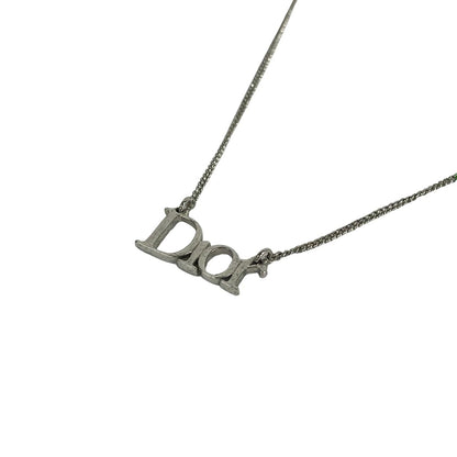 Dior Necklace Silver Motif